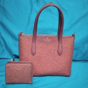 Kate Spade Satchel Cross Body w matching wallet